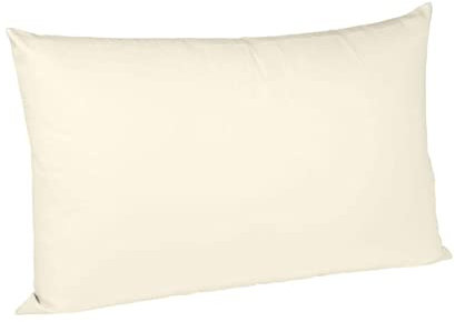 sleepling Satin Kissenbezug, Kissenhülle aus 100% seidig weicher Baumwolle, Bezug Kissen Kopfkissen, 60 Grad, Ökotex 100, Made in EU, 50 x 70 cm, Creme