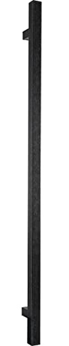 HALCÖ Stoßgriff HT, 30 x 30 x 500 mm, Stahl verzinkt schwarz passiviert