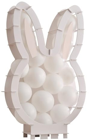 Ginger Ray Bunny Balloon Mosaic Easter Hase Dekoration für Osterpartys, Weiß, M