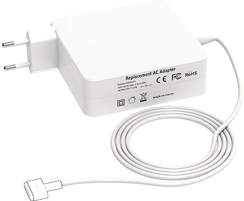 Ladegerät 85 W T-Tip für MacBook Pro 13 15, kompatibel mit MacBook Air (ab 2012, 2013, 2014, Anfang 2015), Mac Modell A1436, A1466, A1465