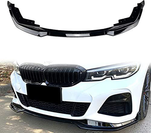 CLEAE Auto Frontspoiler für BMW 3 Series G20 M-Pack 320i/330i 2019-2022, Schwarz, Kunststoff, Matte Schwarz, Selbstklebend