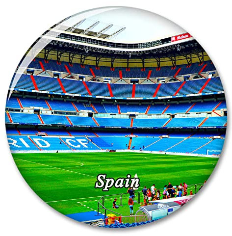 Imán decorativo para nevera, diseño del estadio de España Bernabeu Madrid