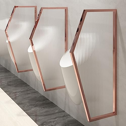 Urinal-Trennwand aus gehärtetem Glas, an der Wand montierter Herren-Urinal-Sichtschutzbildschirm, Urinal-Bildschirm-Toilettentrennwand für Schulen, Kindergärten, Einkäufe, öffentli