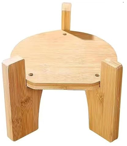 JISADER Soporte para Dispensador de Bebidas, Base Redonda, Artesanía, Estable, Práctico Dispensador de Bebidas de Madera, Soporte para El Hogar, Cocina,