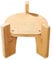 JISADER Soporte para Dispensador de Bebidas, Base Redonda, Artesanía, Estable, Práctico Dispensador de Bebidas de Madera, Soporte para El Hogar, Cocina,