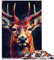 Puzzle für Erwachsene, Hirschtier Puzzle, 1000 Teile, für Erwachsene, Holzpuzzle für Erwachsene und Puzzle Angebot als Geschenk für die ganze Familie, 75 x 50 cm.