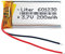 Akku 601230 LiPo 3.7V 200mAh 0.74Wh 1S 5C Liter Energy Battery Lithium Polymer Batterien Schutzplatine für Elektronik Wiederaufladbar - Nicht geeignet für Funksteuerung 32x12x6mm (200mAh|601230)
