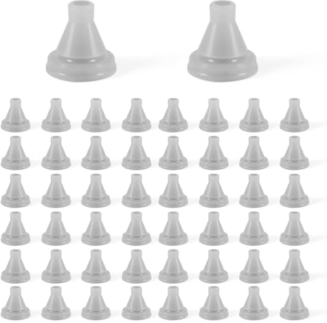 50 pezzi soffione doccia foro spray, ugello in silicone, ugelli di ricambio, per riparare la testa della pioggia in acciaio inox, per 4 mm di diametro del foro beccuccio universale (grigio)