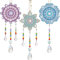 Frundoo Diamond Painting Anhänger Windspiel Geschenk Mädchen 5 6 7 8 9 10 11 12 Years DIY 5D Diamant Painting Windspiel Sonnenfänger Bastelset Kinder Diamond Painting Mandala für Home Dekor