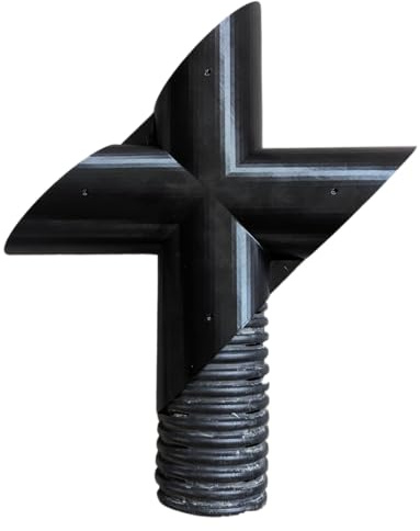 X Junction 4 Way Branch for 80/60/50mm Land Drain Drainage (80mm)
