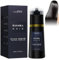 HASAIKA® Schwarzes Haar Shampoo Dye, Schwarzes Haarfärbemittel, Natürliches schwarzes Shampoo für Männer und Frauen, Lang anhaltendes Shampoo 200ml (Schwarz)