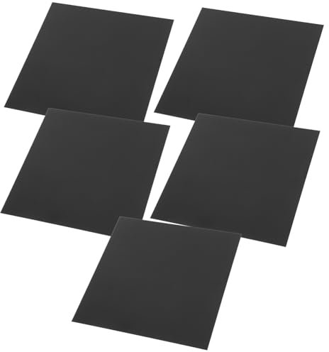 PartyKindom 5pcs Anodized Aluminum Plaques for Engraving Metal Plates Thickness for Crafting and Signage Projects