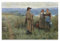 xinglang Daniel Ridgway Knight An Idle Moment, Wandkunst-Poster, dekorative hängende Bilder, Kunstposter, 30 x 45 cm