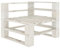 Xichuzi Garten-Paletten-Ecksofa, Palettensofa, Palettenmöbel Set, Gartensofa, Outdoor Sofa, Gartencouch, Gartenmöbel Lounge, Holz Weiß