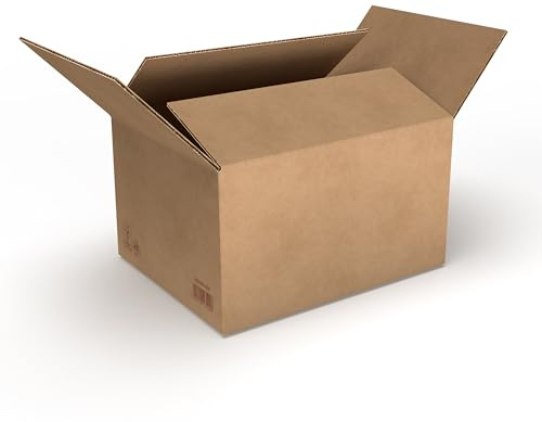 RaKuPack Versandkarton 250 Stück Faltkarton 500x400x200mm Innenmaß (50x40x20cm) Verpackungskarton Warensendung Karton braun Faltschachtel Pappkarton Versandschachtel Kartonage verschiedene Größen