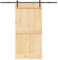vidaXL Puerta corredera con herrajes madera maciza de pino 100x210 cm