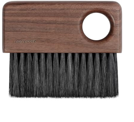 Clean Normcore Barista Bench Brush, American Walnut Wood Handle, Coffee Cleaning Tool