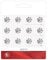 kwoifioy 12Pcs LR1130/AG10/LR54/389A/189/SR1130 Batteries 1.5V Long Lasting Battery Coin Button Cell Lithium Batteries