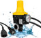 Vigevee Pumpensteuerung Trockenlaufschutz, Druckschalter 10 bar mit Baranzeige, Druckwächter für Wasserpumpen, Hauswasserwerk,Gartenpumpen, mit Kabel und Stecker, Gelb