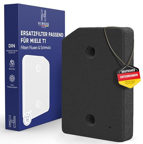 Filtro adatto per asciugatrice Miele T1 9164761 – Filtro di ricambio per essiccatore a pompa di calore – Rimozione pelucchi – Filtro base lavabile – Filtro in schiuma fine / grossolana filtro pelucchi