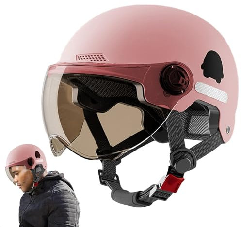 Fahrradhelm, Erwachsenen-Fahrradhelm für Erwachsene, Herren und Damen, Ski-, Snowboard-Helm, Sporthelm, integrierte Brille, Fahrrad-Helm für Pendler, Rennrad, Skaten
