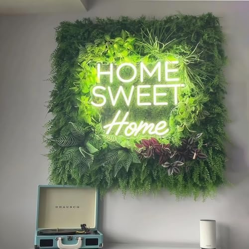 Home Sweet Home Señales de neón para la decoración de la pared Arte de la pared de neón Luzes led acrílicas con cadena colgante para la decoración del dormitorio Hombre 5V USB