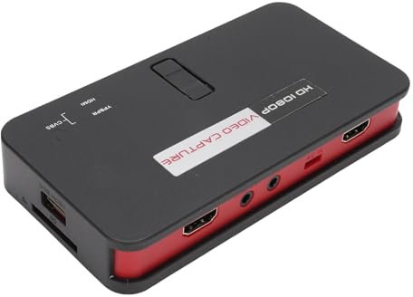VELATEMOR 1080p HD Video Capture -Karte, Integriert in MIC, High Definition Multimedia Interface Game Capture -Gerät, für Game TV, Streaming, & Live, Plug & Play