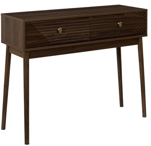 Paris Prix Console 2 Tiroirs Tiffany 100cm Marron