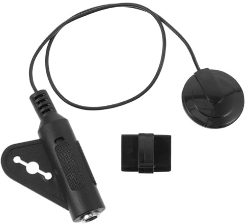 GALPADA Pickup Comoda per Piezoelettrico Acustica Chitarra e Ukulele Connessione in Abs Nero Amplificatore Facile e Installazione per Violino e Mandolino