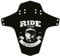 Reverse Reverse Components Fucking Downhill Mountainbike-Schutzblech, schwarz/weiß, Plastik, 267x251mm (Breite x Höhe)