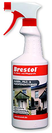BRESTOL® Algenentferner Pilzentferner Flechtenentferner 750 ml gebrauchsfertig - Grünbelagsentferner Algizid Algicid Algenex Grünbelagentferner in Sprühflasche