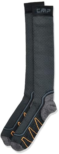 CMP Trekking Sock Poly High, Adult, Unisex, Nero, 43/45