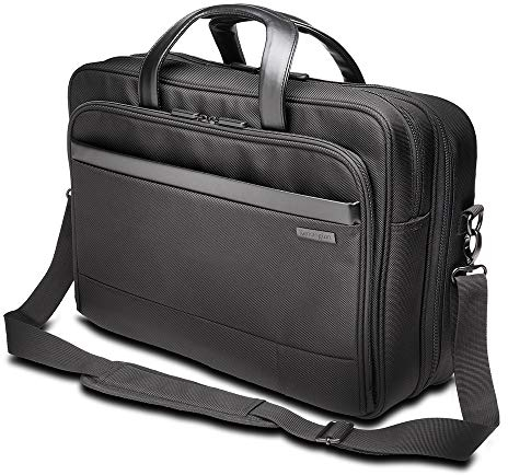 Kensington K60387EU - Maletín Contour 2.0 Pro para Portátiles de 17, Diseño Ergonómico, Compartimento de Seguridad con Cremallera Resistente, Material Duradero, Negro