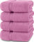 Utopia Towels - Lot de 4 Serviettes de Bain luxueuses - 100% Coton filé à l'anneau, séchage Rapide, très absorbantes, Douces au Toucher, parfaites pour Un Usage Quotidien - Rose