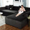 Couchbezug l form sofabezug ecksofa für Hunde und Haustiere,Stretch sofa überzug 3 sitzer L form überwurf für Wohnzimmer,Sofabezug L Form beige sofaüberwurf Sofaüberwurf mit 2 Kissenbezügen,2 p