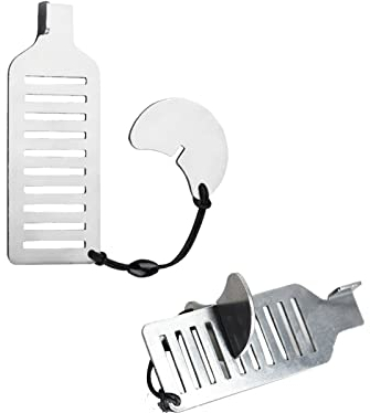 SOONHUA Cerradura Portatil Puerta Viaje, Cierre de Bolsillo de Acero Inoxidable con Bolsa, Cerradura de Puerta Adicional deSOONHUASeguridad y Bloqueo de Viaje para Viajes, Hotel, Hogar