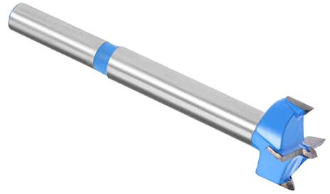 Kozelo Brocas Taladros Brocas - [20 mm] Tungsteno Carburo Barrena Abridor para Madera Muebles Bisagra Carpintería Uso, Vástago Redondo, Azul Oscuro