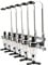 ShiShi Distributeur d'alcool pour 6 Bouteilles, Distributeur de Boissons pour Bar, Support Bar Distributeur Boissons Murale, Mesures Dosage 1,5 oz (43 ML)