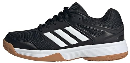 adidas Unisex Kinder Speedcourt Indoor Shoes Kids, Core Black/Cloud White/Gum, 37 1/3 EU