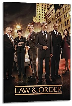 TV-Serie Law & Order Poster, ästhetische Leinwand, Poster, Raumdekoration, Wandkunst, Poster, Dekoration, Poster, 20 x 30 cm, Rahmenstil