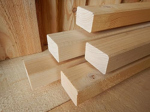 Fichte 60x40mm KVH Nsi gehobelt KANTHOLZ BALKEN SCHALUNG HOLZ BAUHOLZ 100cm LÄNGE (10)