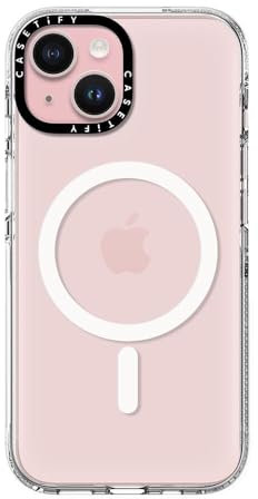 CASETiFY Clear Case for iPhone 15 [Not Yellowing / 6.6ft Drop Protection/Compatible with Magsafe] - Clear