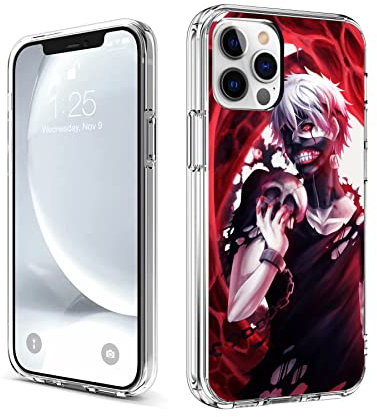 CHENQIAOHU Kompatibel mit iPhone 15 Pro Hülle, Ganzkörperschutz Stoßfest Schutzhülle Clear Case Slim Thin Cover (Anime-Tokyo-Ghoul-Comic-6)