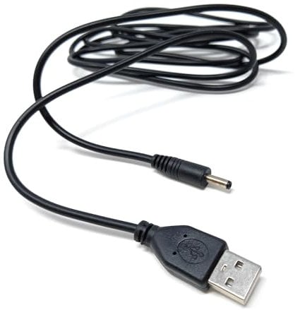 DRUT 2m Big Pin 3.5mm to USB Charger Lead Cord Cable, Compatible With Nokia Old Classic Phones 3210, 3220, 3230, 3300, 3310, 3330, 3410, 3510, 6230, 6310, 7210, 8210 etc. 6.5ft