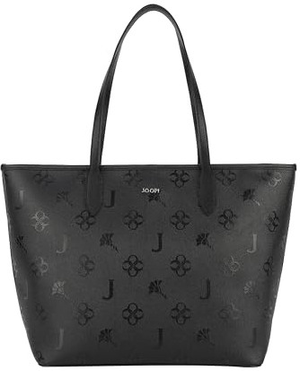 Joop! - decoro stampa Lara Shopper, stylischer Damen Shopper in Schwarz (L)