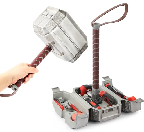 Set di attrezzi con martello di Thor e martello di Thor, set di attrezzi da 12 pezzi, regalo per uomini
