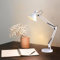 Lampada da Scrivania Girevole e Snodabile E27 Struttura Metallica Resistente Braccio Estensibile 72cm Illuminazione Ufficio Casa 230V Cavo 1.5m Morsetto e Base Elegante Design (Bianco)