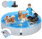 Pmgud Piscina Portátil para Perros de 160 cm de diámetropara Perros, niños, Piscina Infantil u Otros Animales, Grosor Reforzado, 5 mm, portátil y Plegable, Color Gris