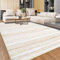 CAROMIO Groß Teppich 160 x 230 cm, Sehr Weich Marokkanischer Waschbarer Teppich mit Rutschfester Rückseite für Wohnzimmer Schlafzimmer Heimbüro Esszimmer Geometrisch, Maschinenwaschbar, Creme Braun
