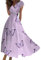 Robe Femme Chic Et Elegant, Robe Blanche Femme Longue Boheme Ete Plage Ensemble Chic Et Elegant Sexy Robe Bretelles Fines Femme Enceinte Invitée Mariage De Chambre Ete Tenue (5-Violet,M)